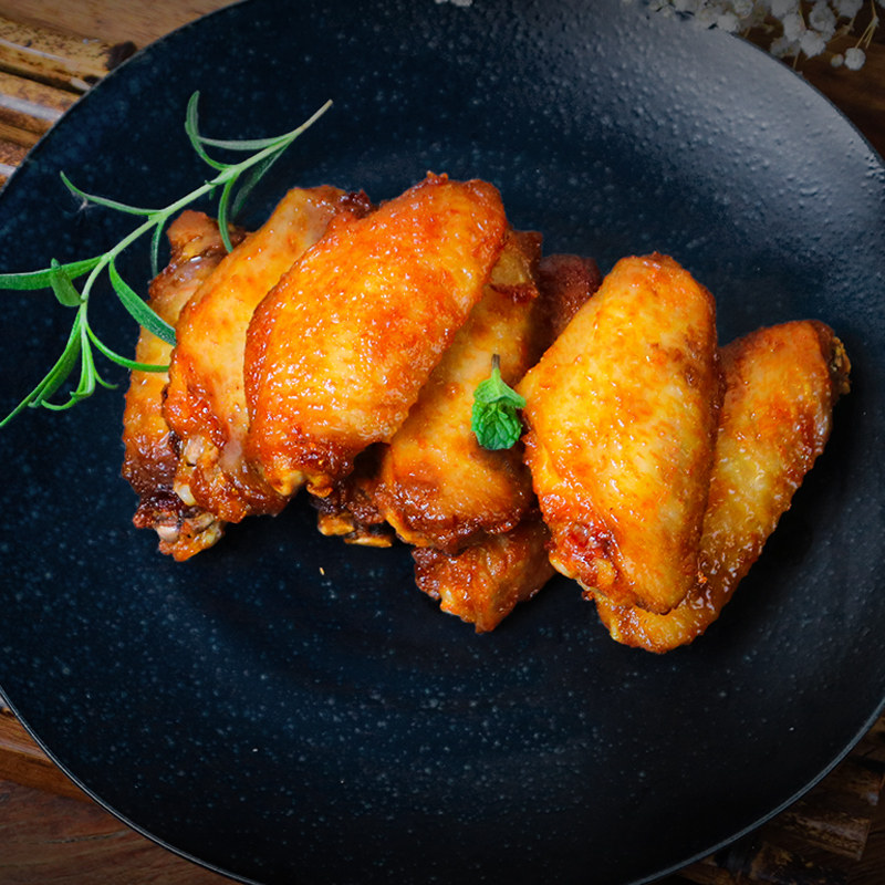 鸡翅嘉吉奥尔良烤翅半成品腌制蜜汁烤鸡1kg翅中生鸡翅