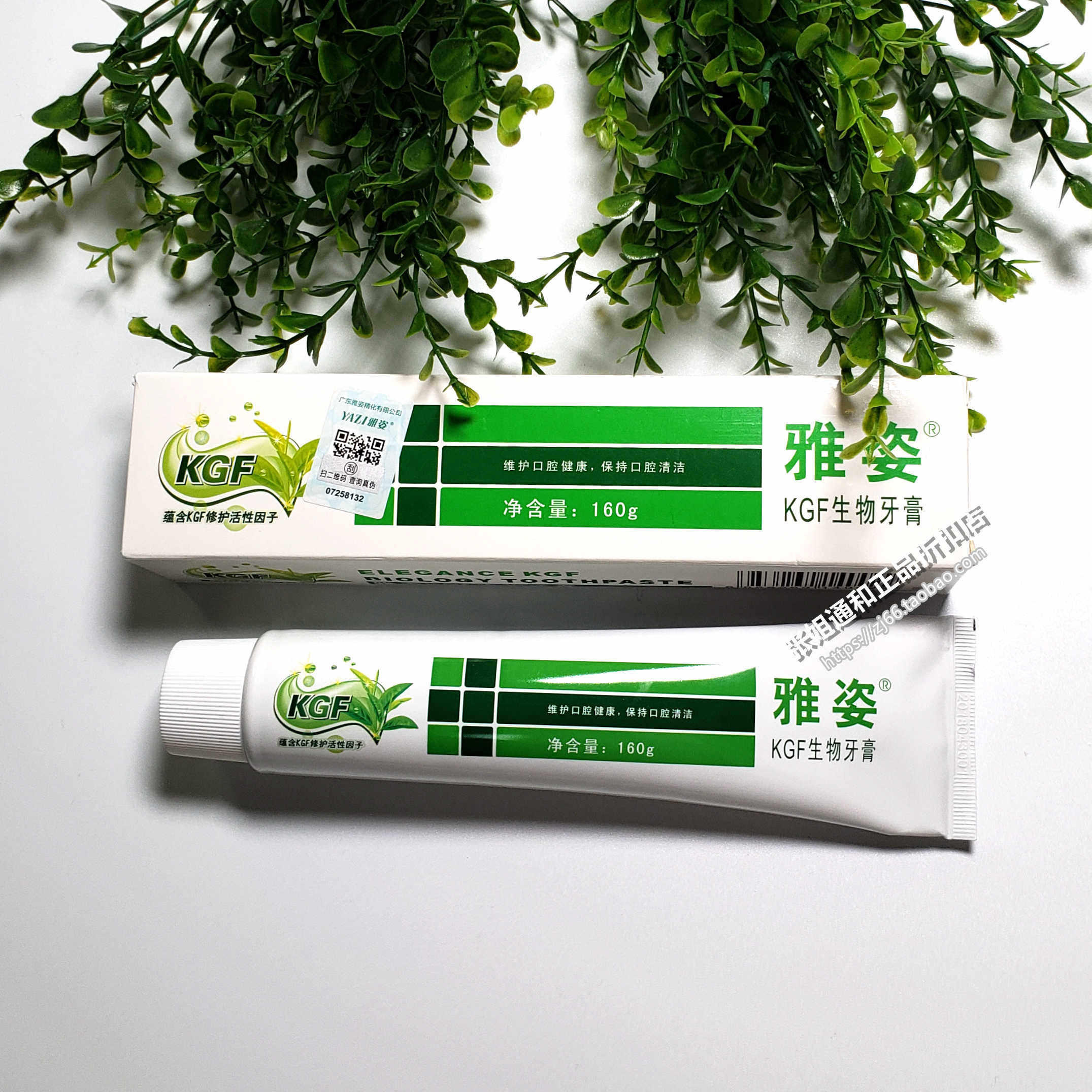 龙井绿茶通用成人儿童牙膏kgf雅姿牙膏