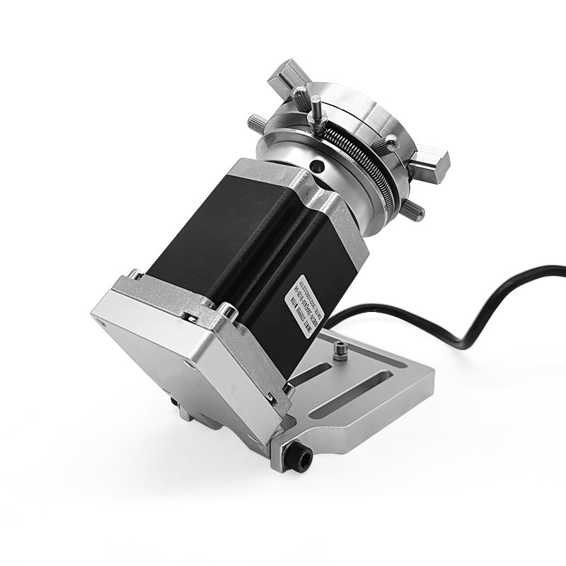 打标机旋转光钎激光转轴转台戒指加工快速装卸打标机