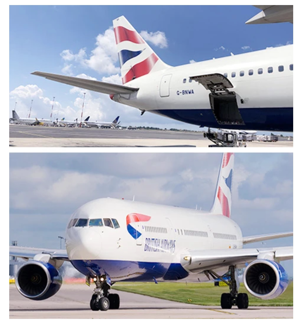 美国planetags英国航空波音b767退役限量飞机蒙皮钥匙扣