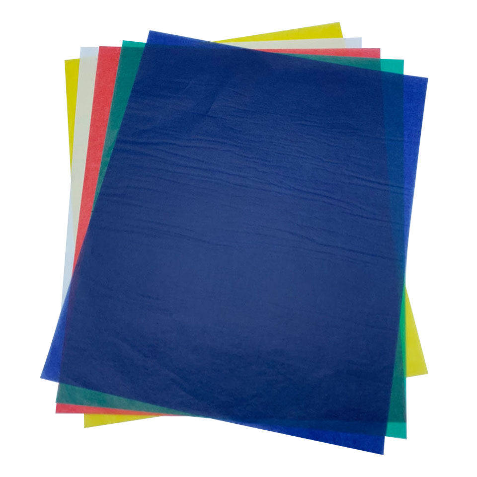 复写纸彩色单面脏手薄型布用红色绿色蓝色白色复写纸