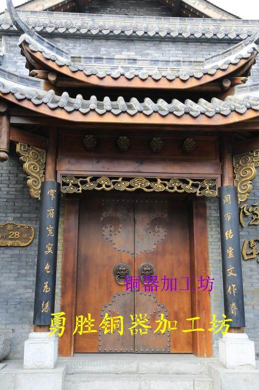 复古包角如意装饰铜配院门庭院门槛古宅包门槛压条