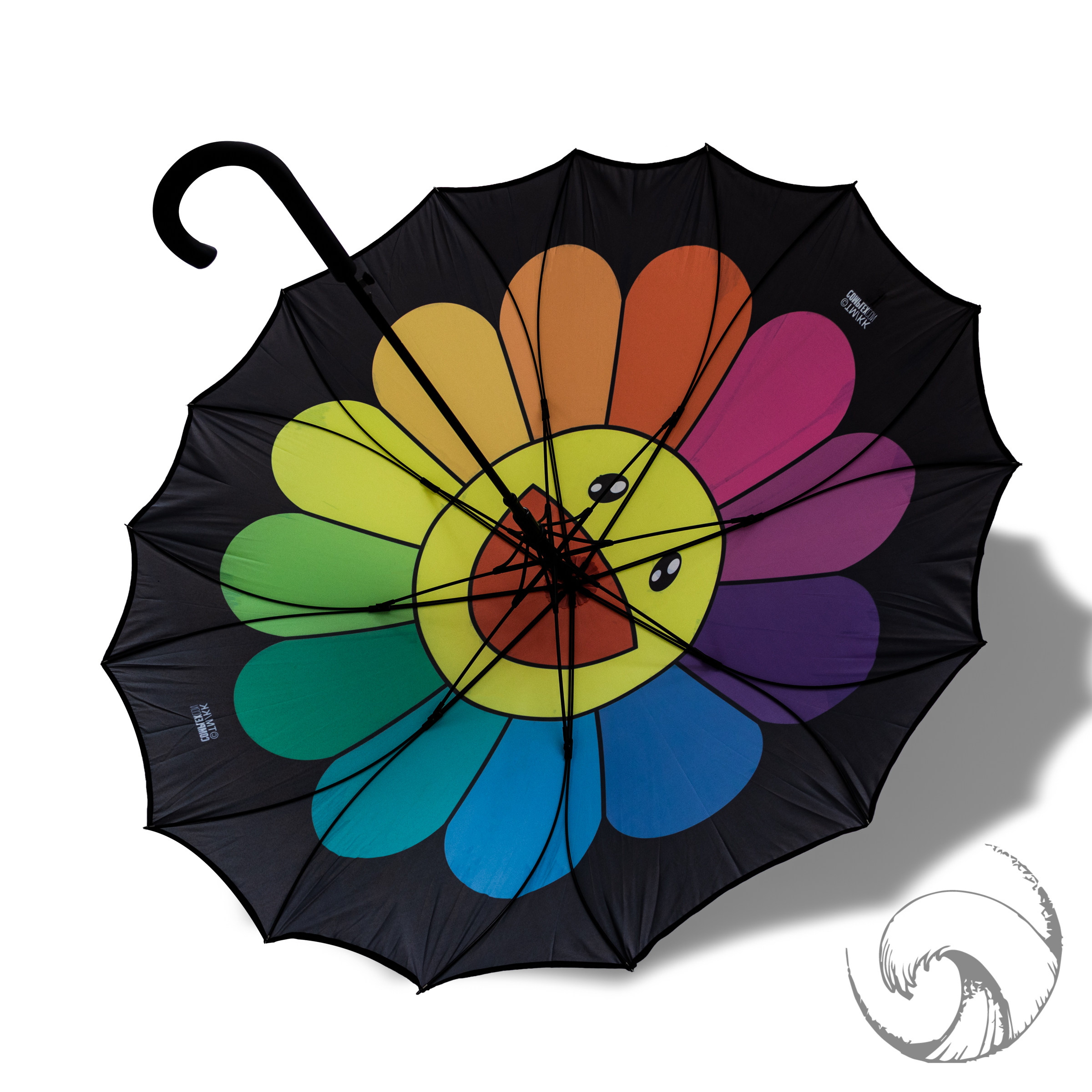 限定国内现货村上芝加哥雨伞kaikaikiki太阳花长柄伞