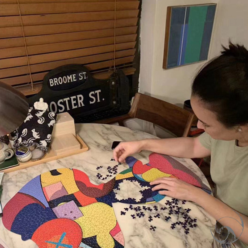 国内现货kawssnoopy拼图ngv史努比拼版1000片墨尔本拼图