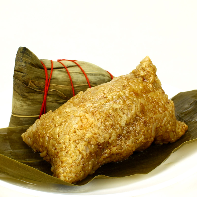 无锡精致美食特色小吃板栗肉粽卤味粽子咸味粽子