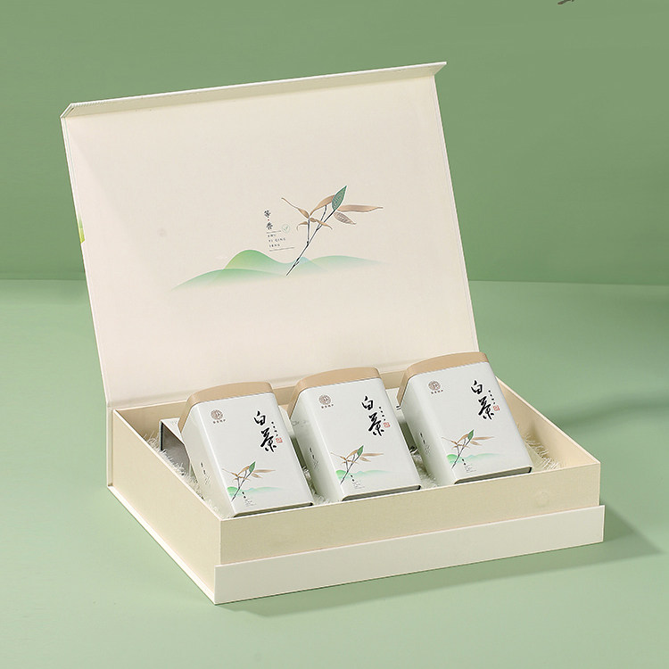 白茶新款高档罐装礼品盒通用安吉茶叶包装盒礼盒茶叶罐
