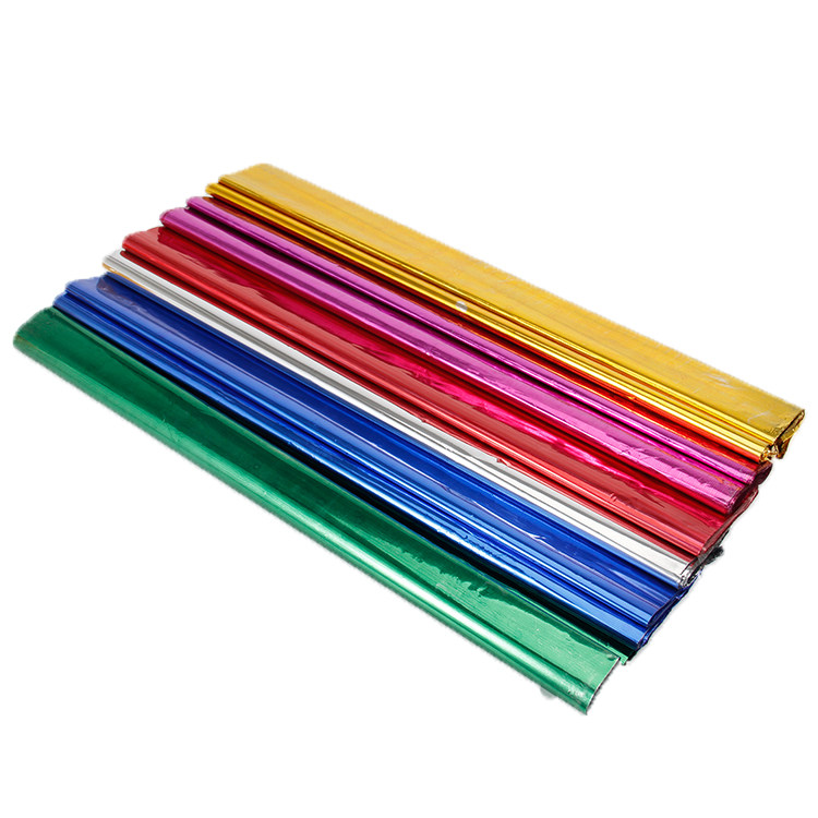 电光彩色手工剪纸闪光亮光装饰塑料亮片包装纸折纸