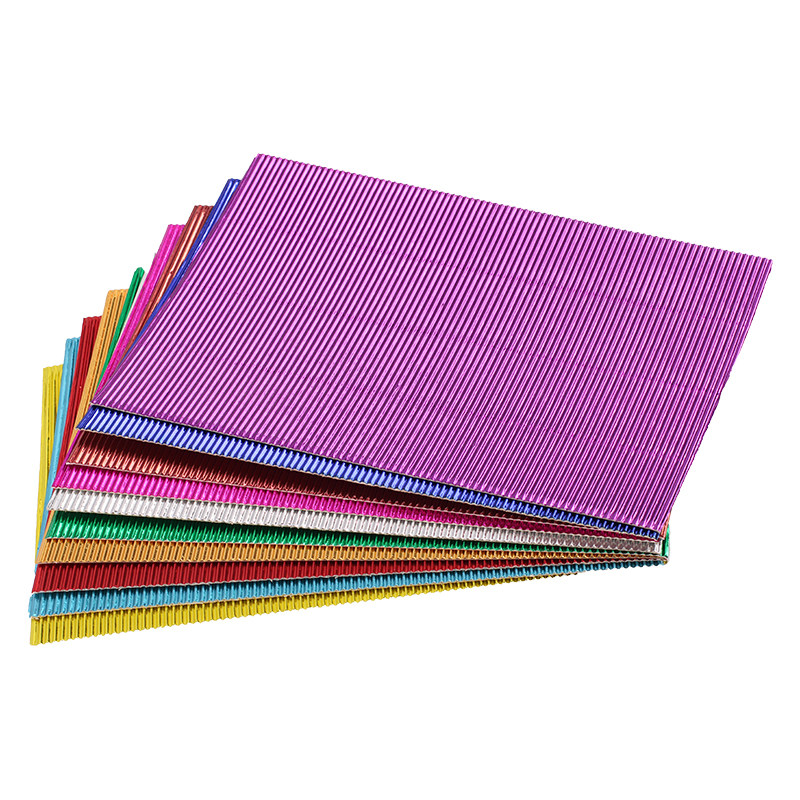 金属瓦楞纸a4瓦楞纸约29cm儿童彩色手工波浪折纸