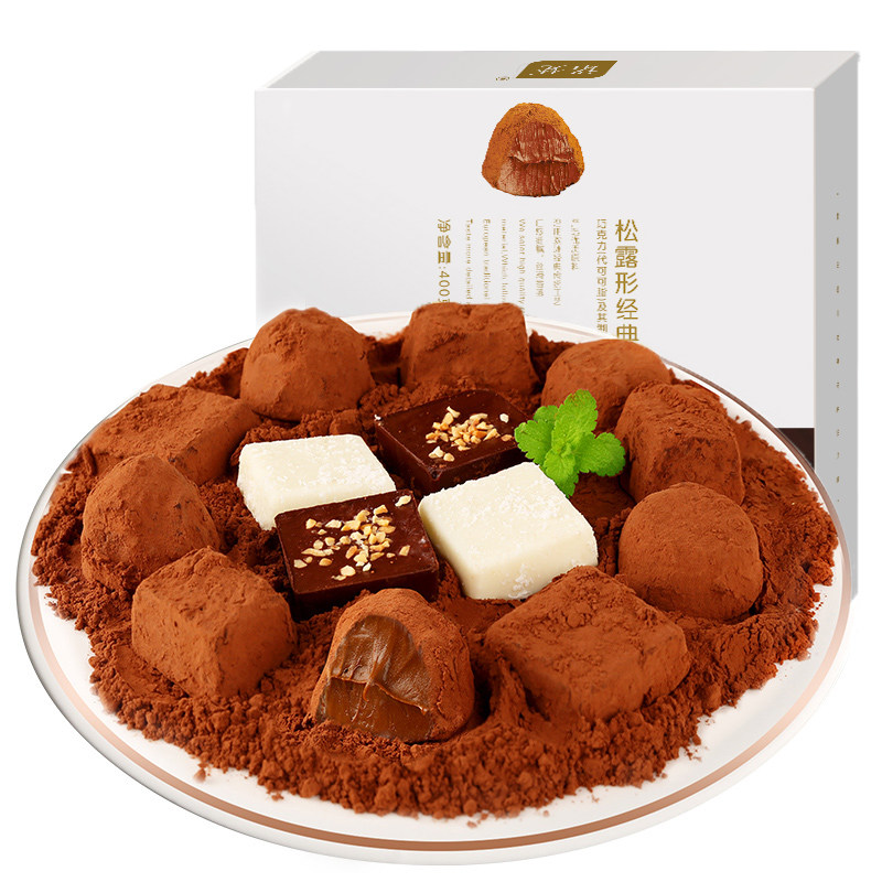 诺梵 松露型黑巧克力400g礼盒