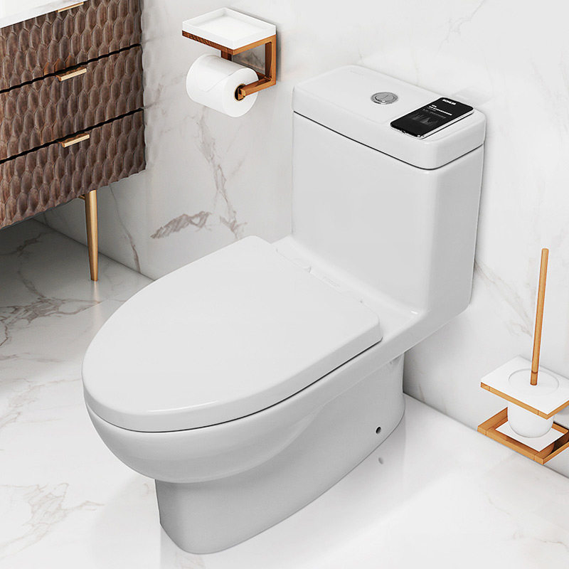 坐便器科勒马桶连体五级旋风节水静音家用抽水普通坐便器