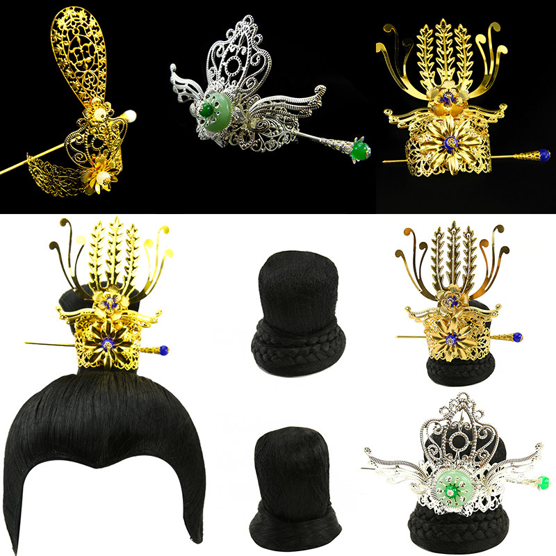 古风头饰汉服男女款束发头冠cos造型古典发冠古代发簪子发包组合