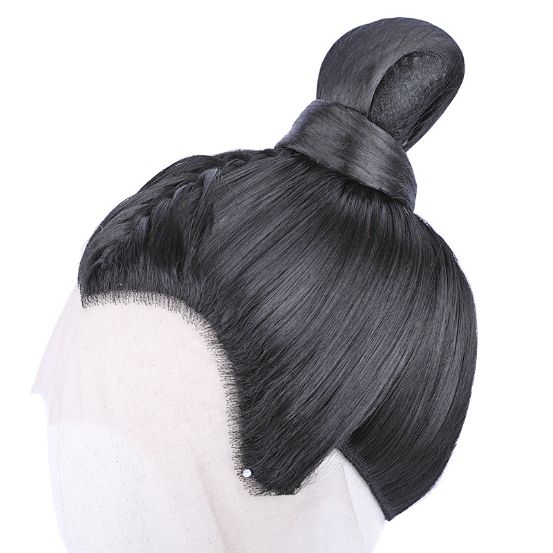 古装书生辫子束发假发唐朝发髻发套影视表演男士日常整顶假发