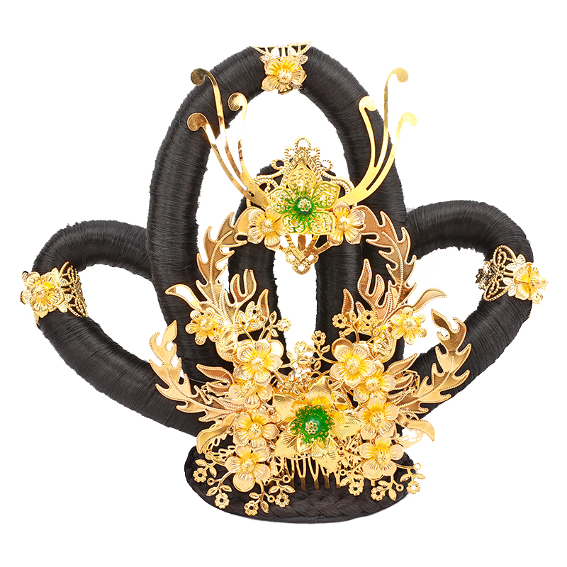 新款发包古装假发头饰古风武媚娘唐朝贵妃发饰发包