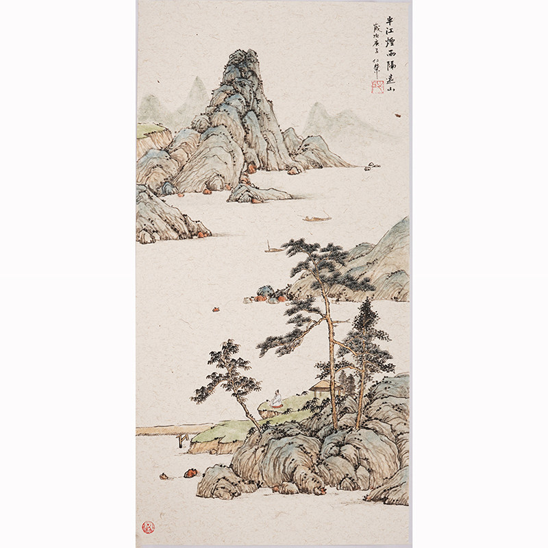 宋元传统山水画淡雅国画中国水墨画中式装饰字画国画