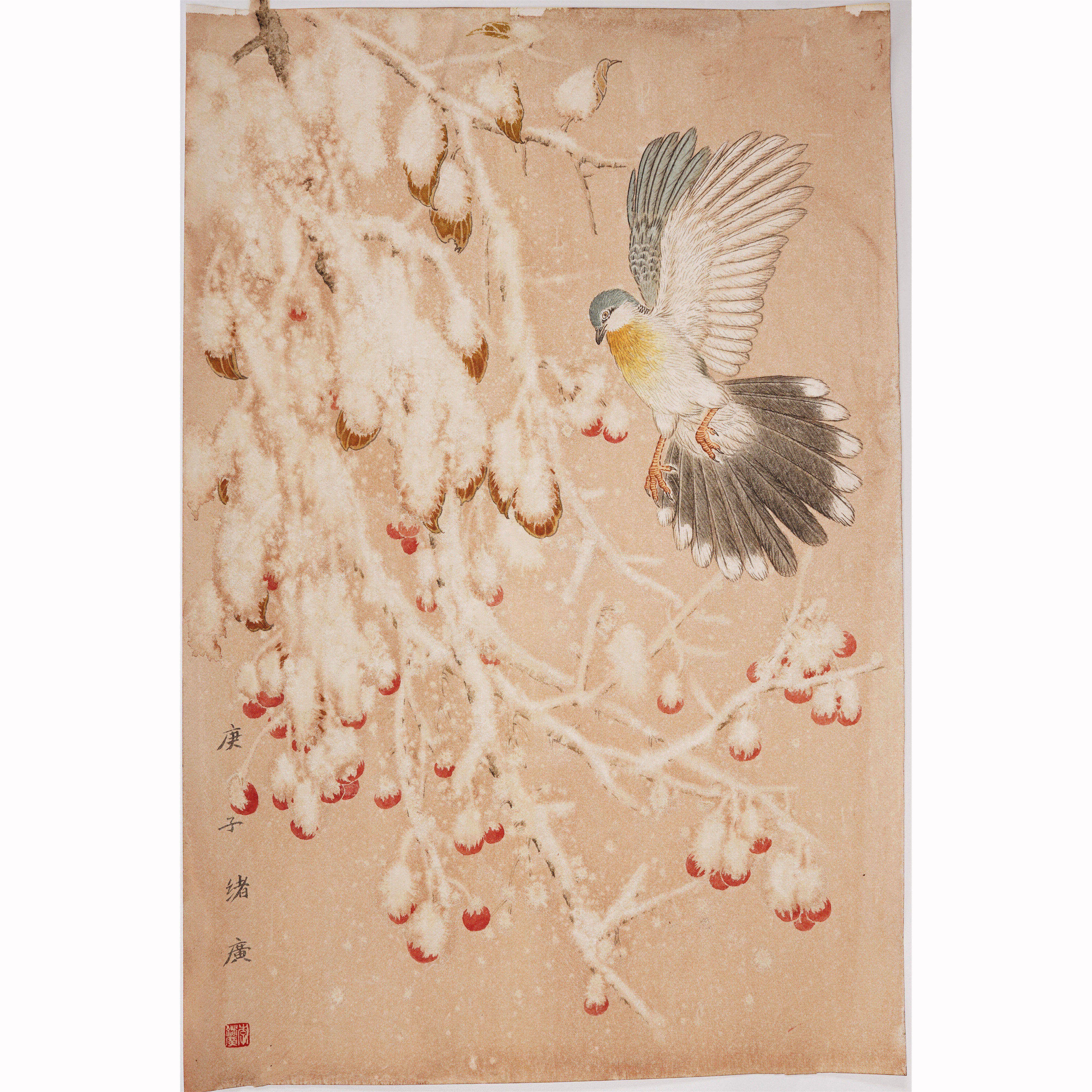 国画花鸟画文人画白白雪祥瑞工笔小写意中美协国画