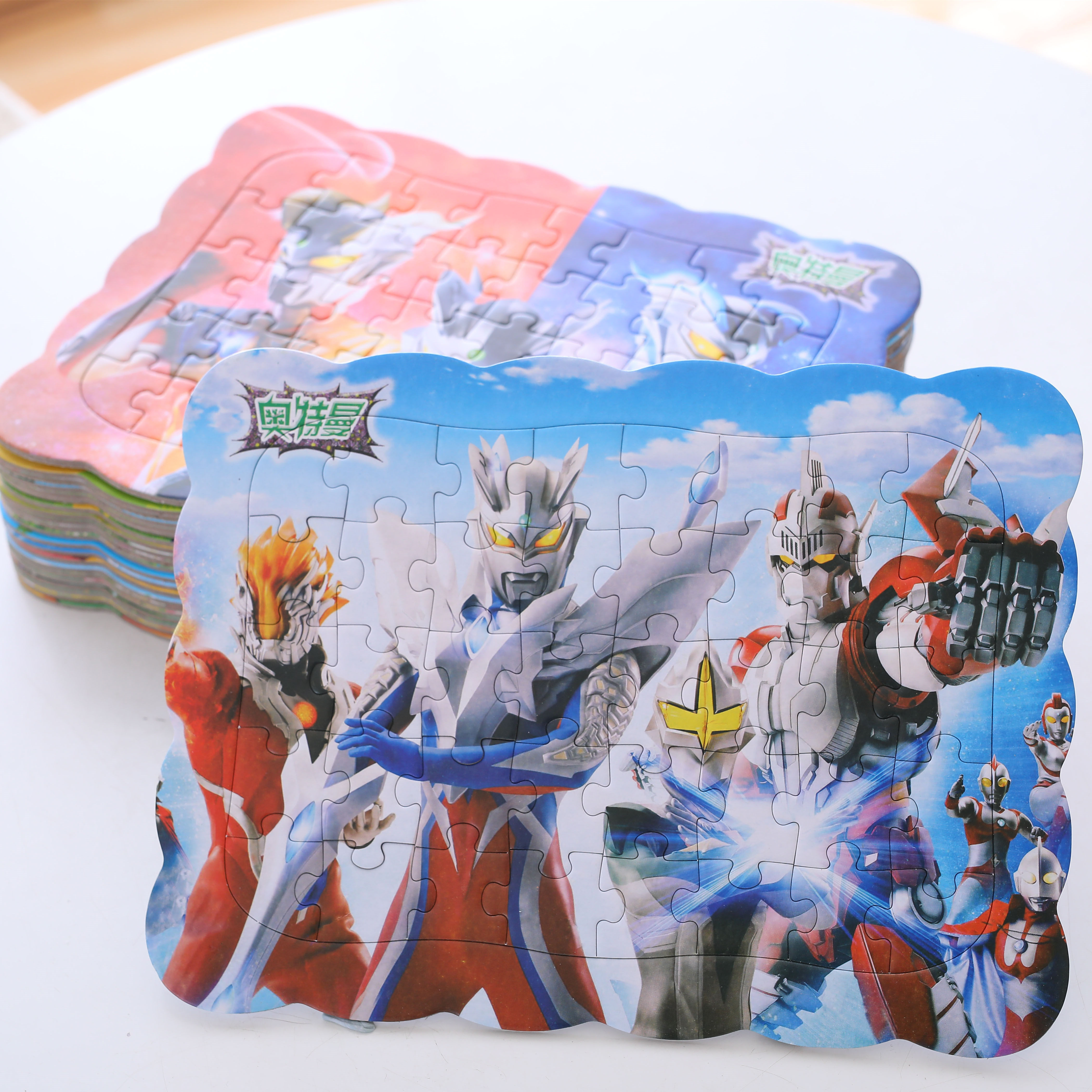 奥特曼拼图儿童益智玩具3-6-8岁宝宝智力启蒙女男孩幼儿纸质拼板