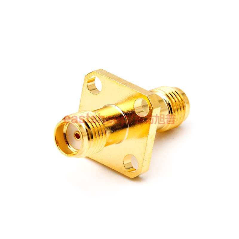 东方旭普射频转接器smakkfsmakfk1sma双母头带法兰双通连接器