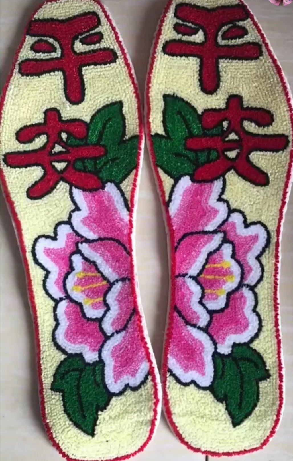 纯棉鞋垫棉布手工割绒棉线吸汗防臭鞋垫