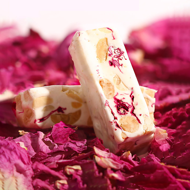 潘祥记玫瑰鲜花牛轧糖云南特产年货零食糖果