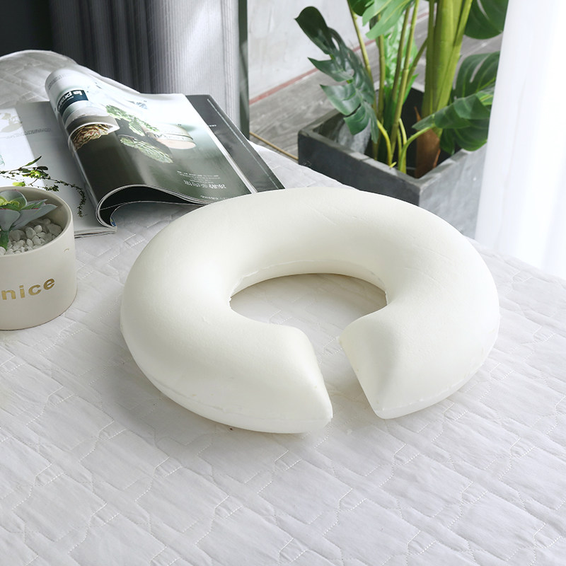 脸枕美容床趴乳胶理疗护颈枕头睡觉神器按摩u型枕