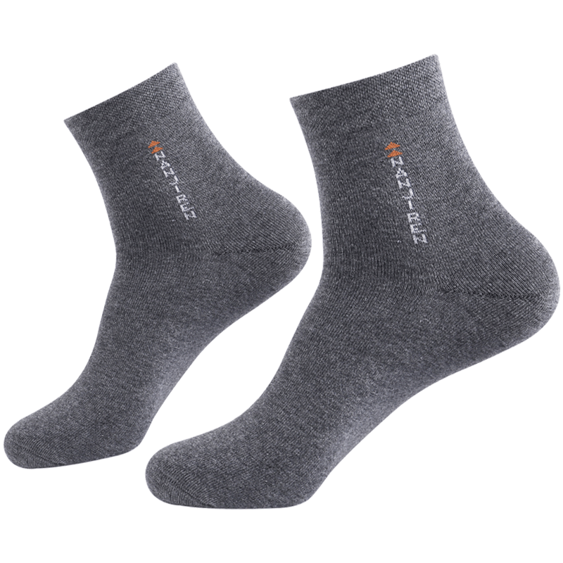 南极人男士袜子纯棉中筒春秋季全棉袜防臭吸汗长短袜黑色秋冬季潮