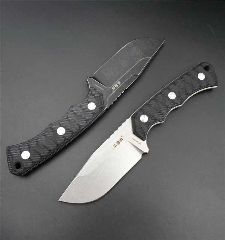 三刃木户外直刀s738丛林军刀一体龙骨锋利小直刀适合户外探险野营