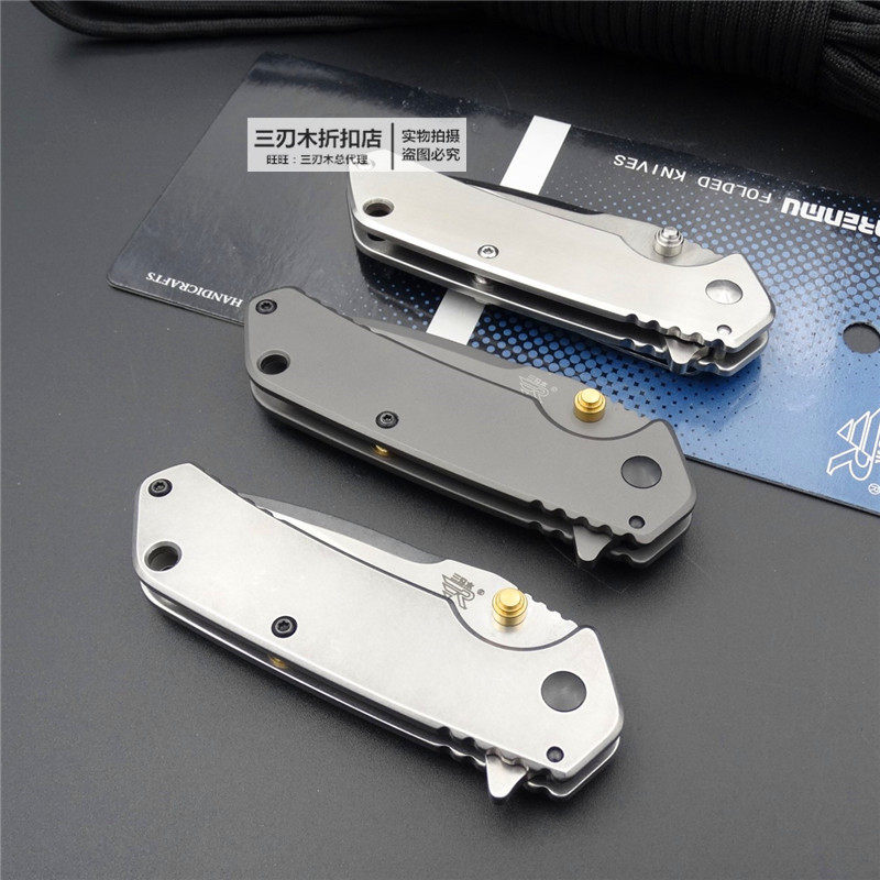 三刃木小刀随身折叠刀高硬度纯钢折刀户外防身开刃锋利精品小刀