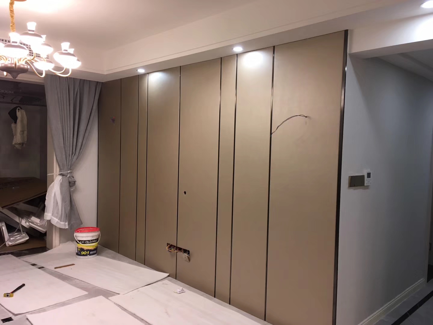 背景墙定制电视硬包现代简约床头软包皮革轻奢客厅背景墙软包