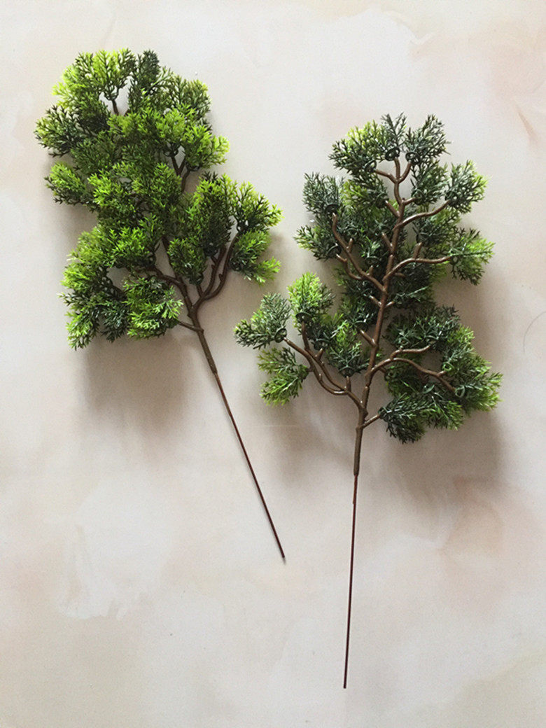 仿真松柏柏树崖柏叶子松树树枝松叶盆景绿植干花