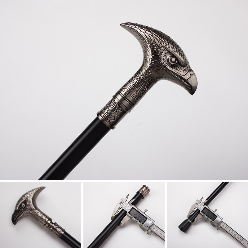 拐杖手杖金属鹰头登山杖老人cos道具轻便多功能cosplay配件