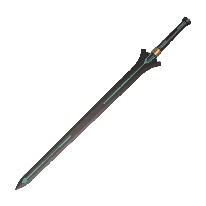 刀剑神域黑剑白剑序列之争全金属黑剑阐释者桐人武器动漫剑未开刃