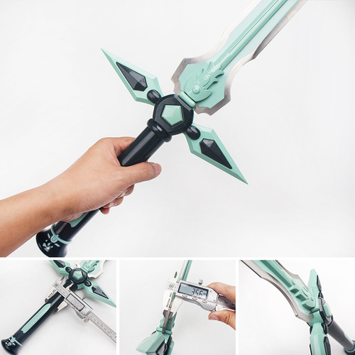 动漫影视刀剑神域武器黑剑阐释者白剑桐谷和人cos金属细剑未开刃