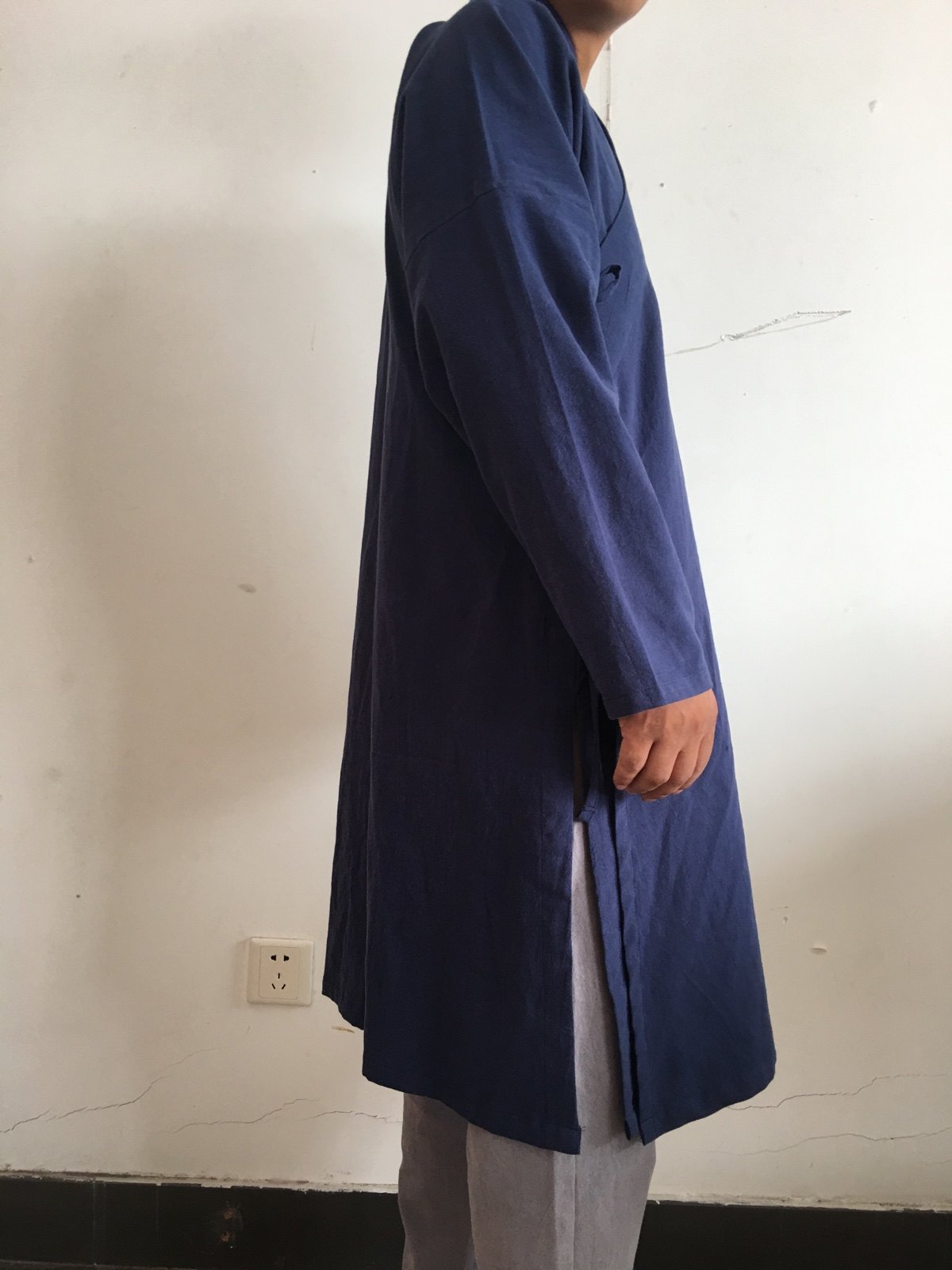 酱君原创汉服长袖直裰交领窄袖纯棉日常家居服汉服