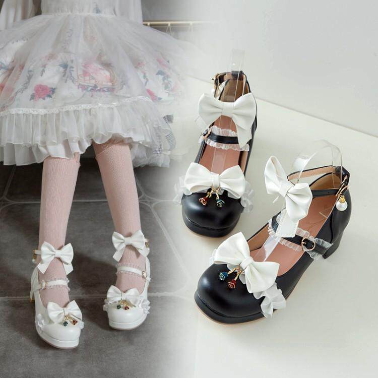 日系jk软妹鞋高跟单鞋原创lolita洛丽塔学生鞋子仙女鞋可爱公主鞋
