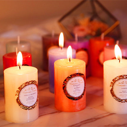 romantic圆柱小植物无烟宜家蜡烛