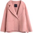 Pink Plaid Woolen Jacket A Short Section Of Double-sided Aerbaka Do Little Double-sided Cashmere Coat Jacket Women Pink Plaid Woolen Jacket A Short Section Of Double-sided Aerbaka Do Little Double-sided Cashmere Coat Jacket Women