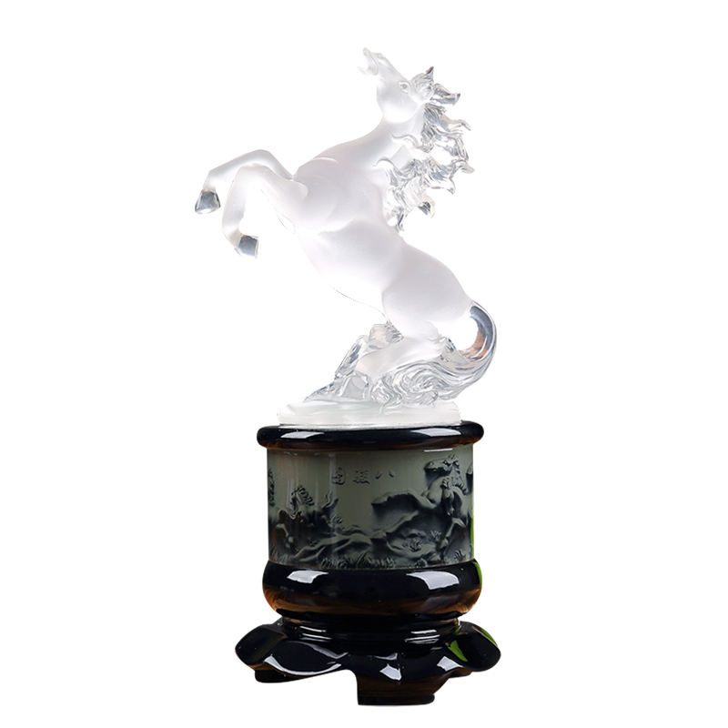 水晶马摆件摆件工艺品马到成功男士生日礼物朋友高档摆件