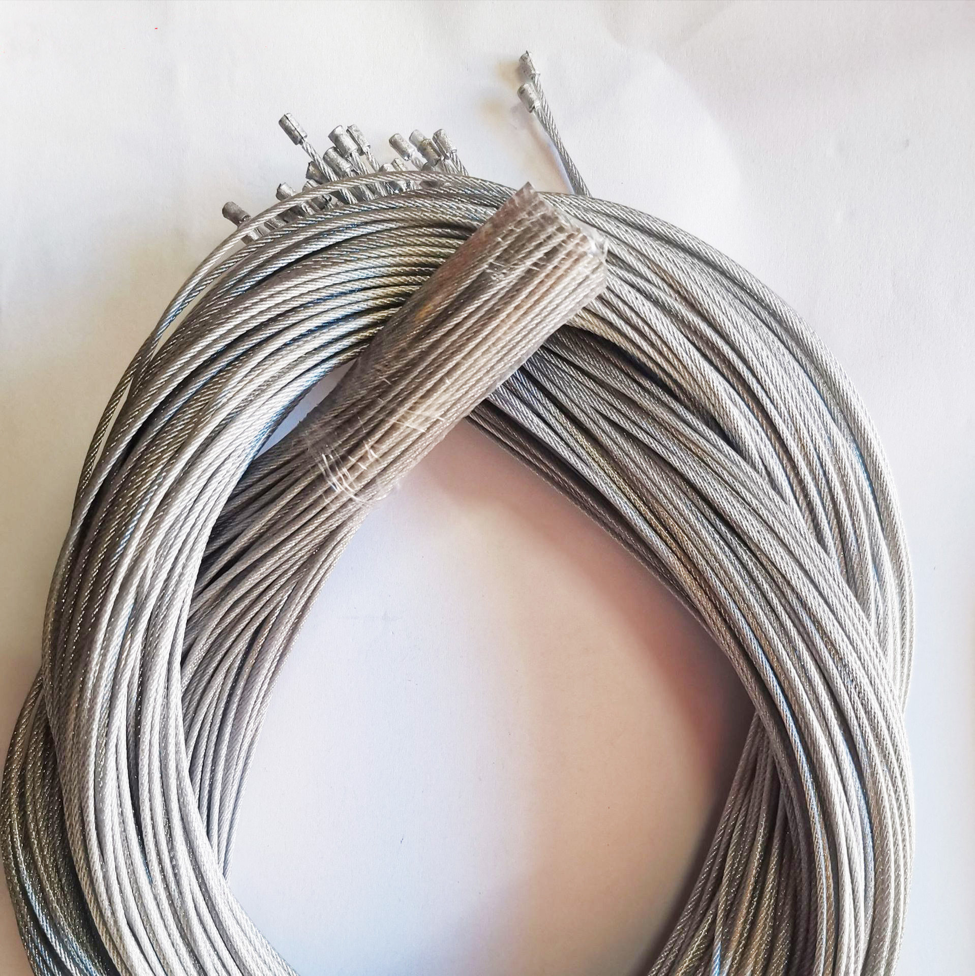 diy灯饰灯具配件包胶钢丝绳承重拉力打头吊灯灯具配件