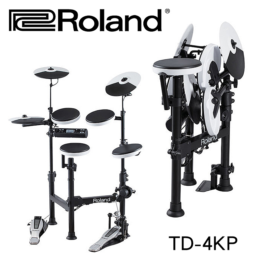 罗兰roland td4kp电子鼓折叠爵士架子鼓td-4kp成人专业便携式电鼓