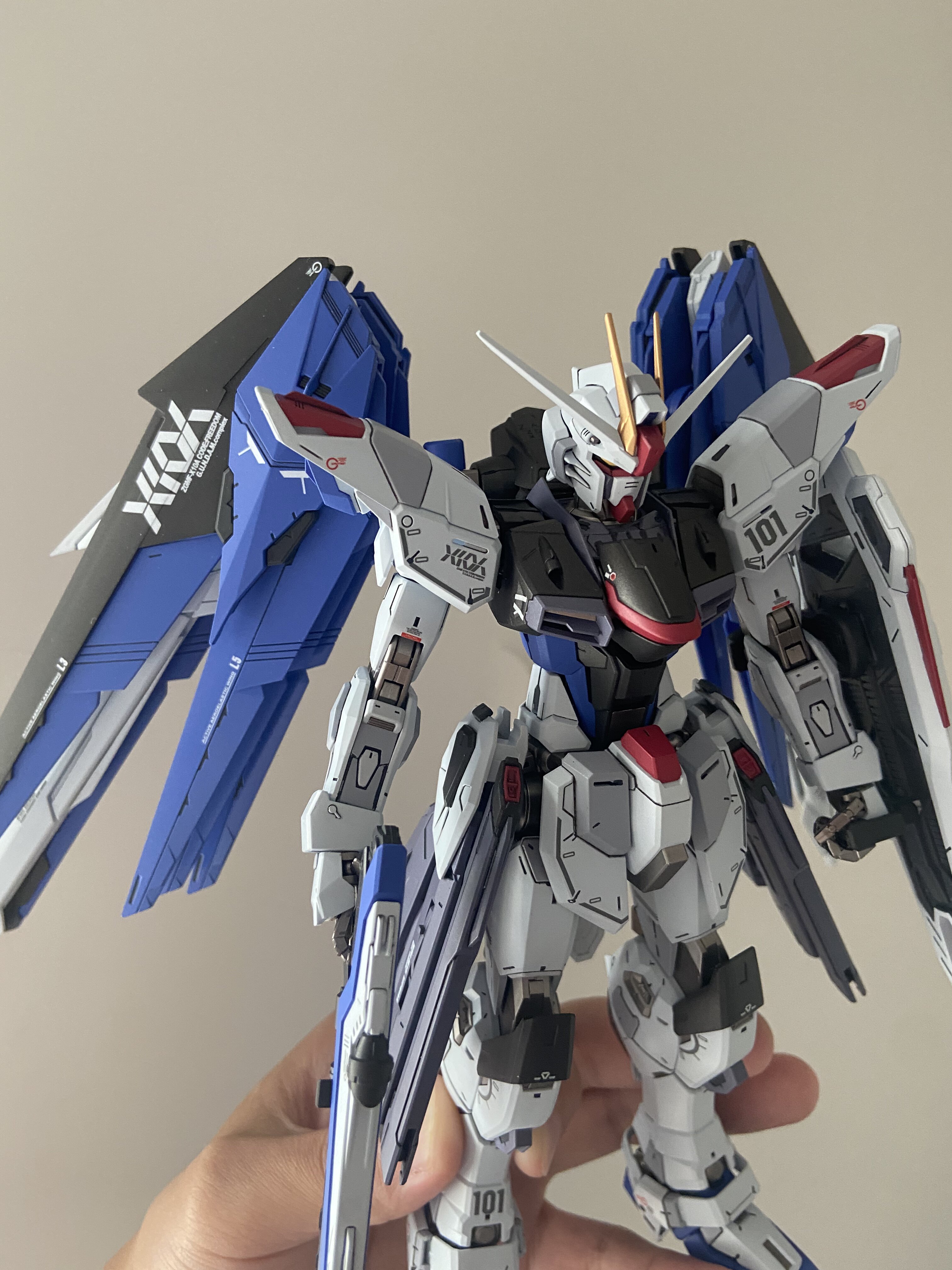 万代模型mgfreedomgundam自由高达喷涂代工成品高达模型专区