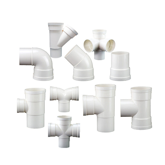 三通pvc50内插下缩缩缩弯头直接直弯缩口四通upvc管