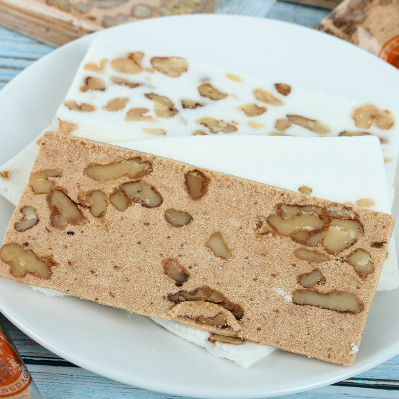 零食好丽松仁糕云片传统糕点核桃500克红糖休闲传统糕点