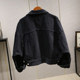 Spring and autumn Korean loose Denim Jacket Women versatile bat sleeve black denim jacket jacket jacket top fashion Spring and autumn Korean loose Denim Jacket Women versatile bat sleeve black denim jacket jacket jacket top fashion