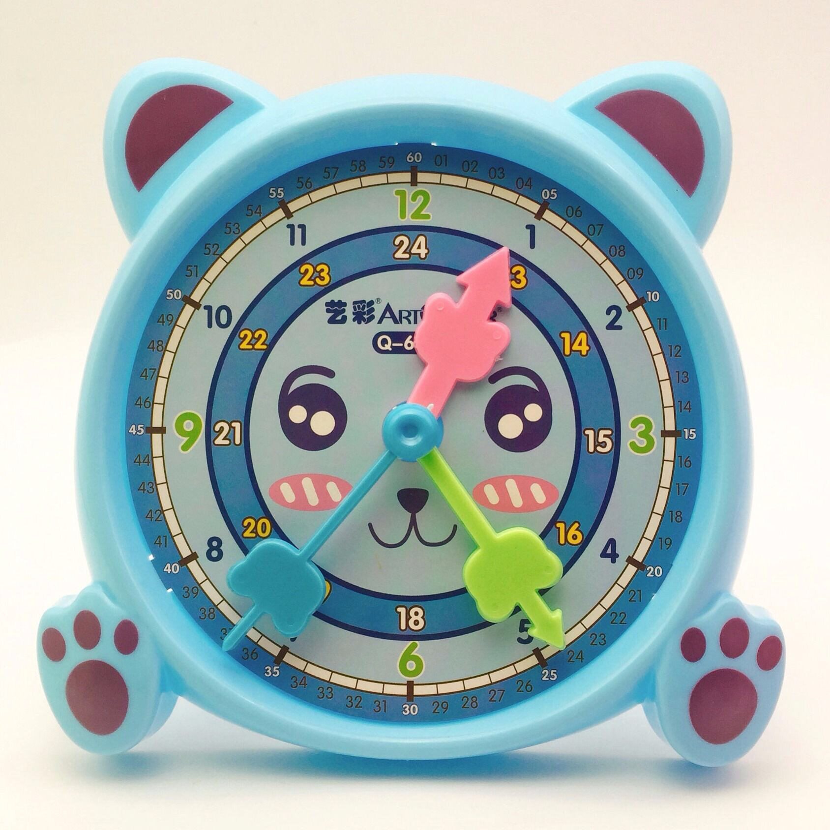 大号小学生钟点学习幼儿早教益智时钟教具儿童数学学习板