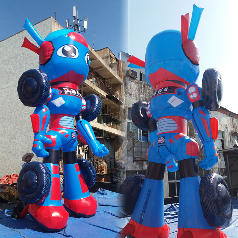 充气机器人模型开业宣传固定广告卡通通气人偶飘空气球