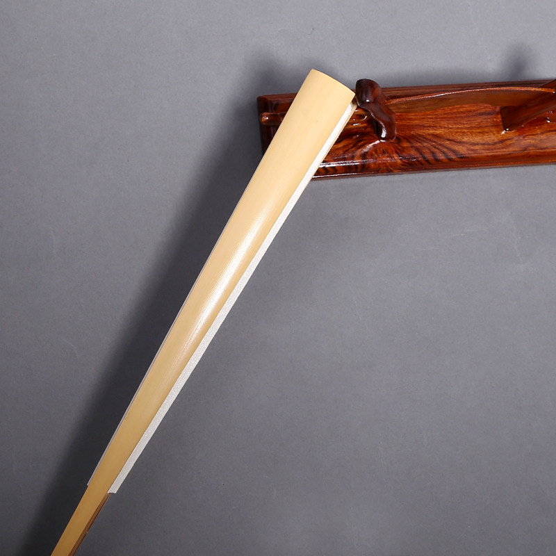 9.5寸箭竹折扇 文玩扇子天然留青玉竹可雕刻剑竹扇骨宣纸男女扇子