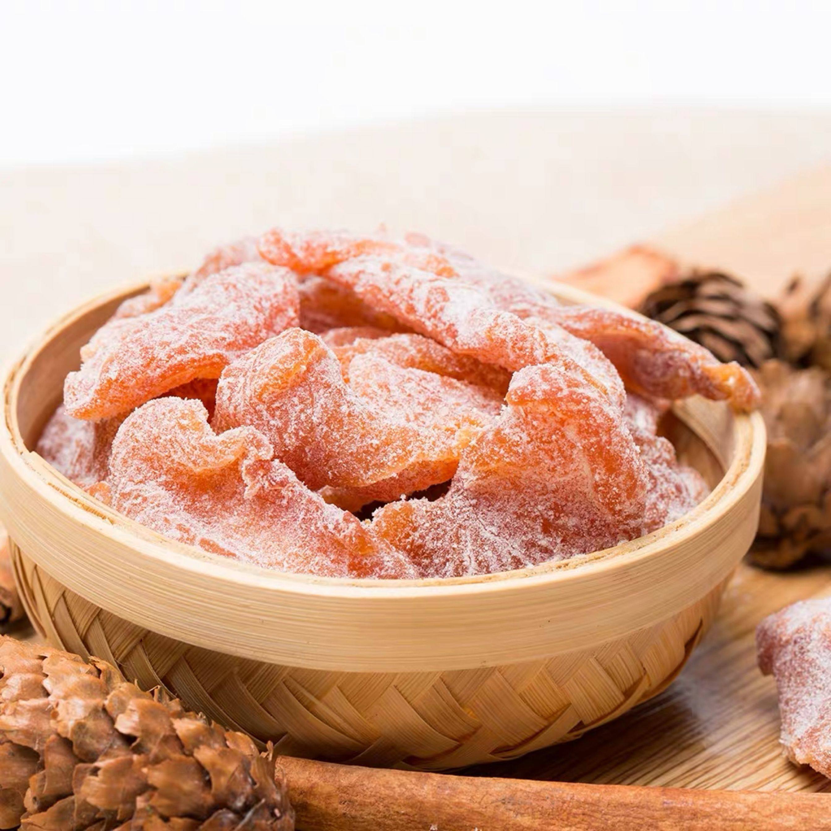 盐津桃肉蜜饯酸甜口味500g5斤包邮盐桃条果脯桃干