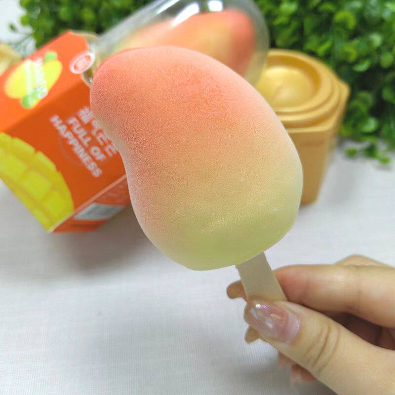 3支新品红旗福芒冰淇淋75g果肉满满芒果口味冰淇淋