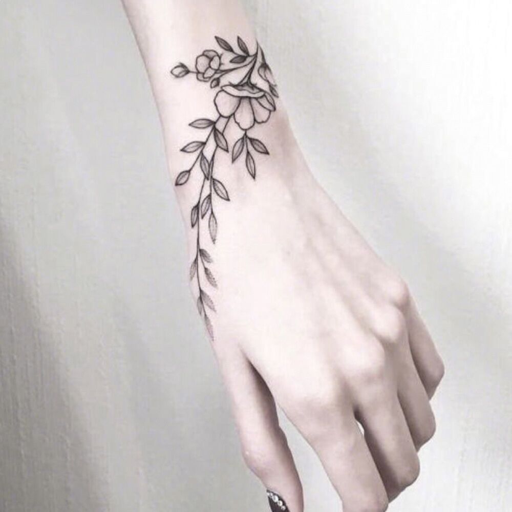 21张性感图案花朵纹身防水持久暗黑防汗逼真其他贴饰