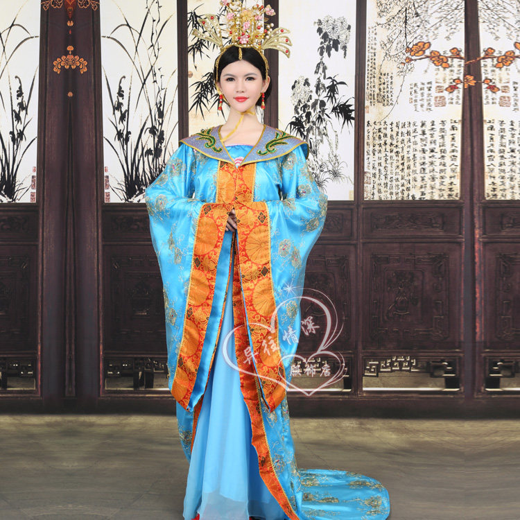 新款唐朝贵妃皇后妃子女儿女儿国国王演出服舞台民族服装